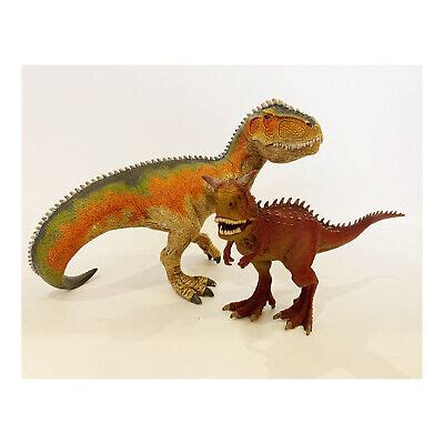 SCHLEICH DINOSAUR LOT Movable Jaw Giganotosaurus Carnotaurus T-Rex D ...