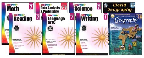 SPECTRUM Curriculum Package for Grade 7 - Set of 8 Workbooks ...