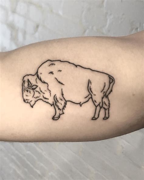 Buffalo from the other day! | Buffalo tattoo, Creative tattoos, Tattoos