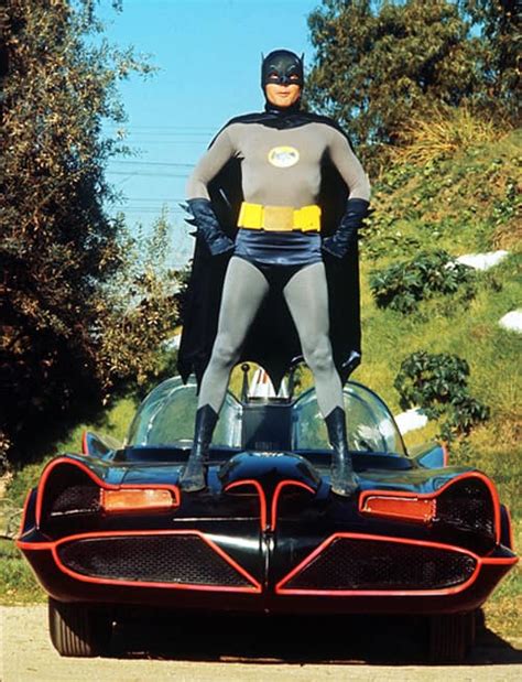 Adam West aka Batman on top of the Batmobile, circa 1966. : r/OldSchoolCool