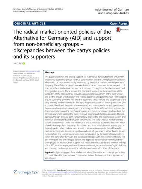 (PDF) The radical market-oriented policies of the Alternative for ...