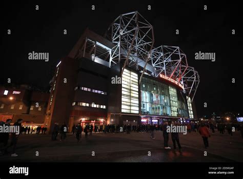 Old trafford night view manchester hi-res stock photography and images - Alamy