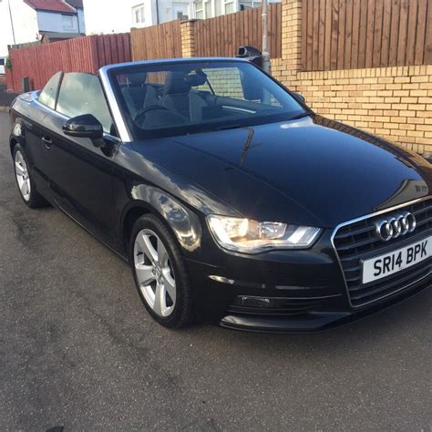 🏁CHEAPEST🏁2014 AUDI A3 2.0TDI SPORT CONVERTIBLE ,BLACK WITH BLACK ROOF ...