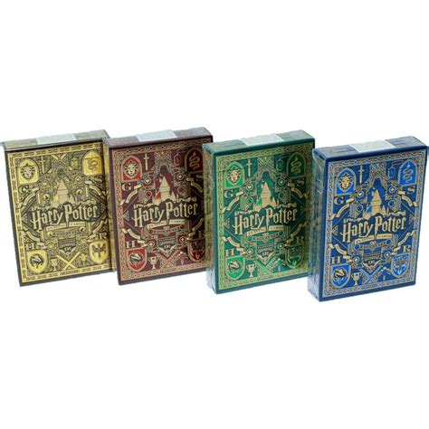 Harry Potter Playing Cards 4 Deck Set USPCC – PlayingCardDecks.com