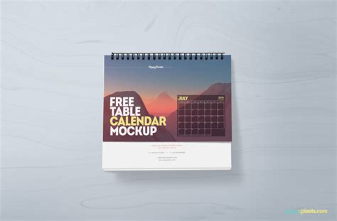 Calendar Mockup | Free PSD Download | ZippyPixels