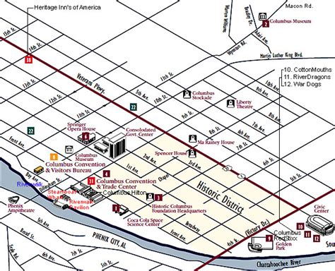 Columbus Georgia : City Map of Columbus, Georgia