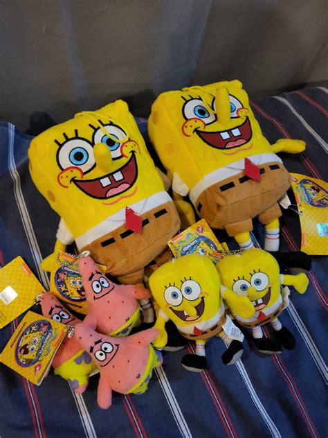 Spongebob collection plush toys, Hobbies & Toys, Toys & Games on Carousell