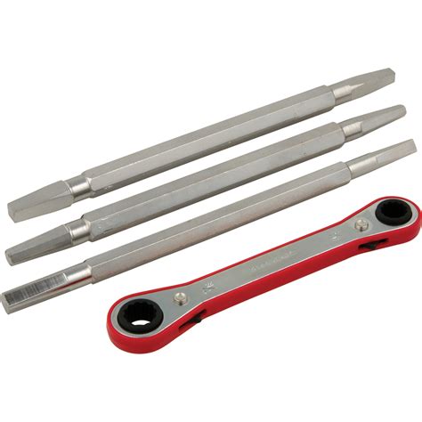 Ratcheting faucet seat wrench kit - Master Plumber®