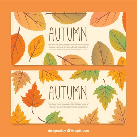 Free Vector | Beautiful autumn banner