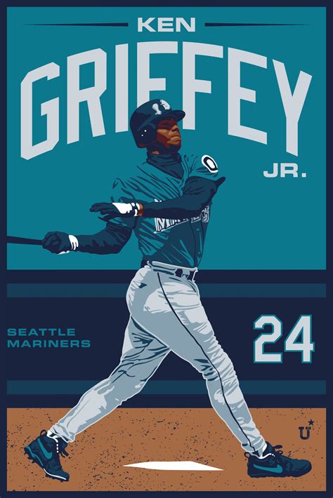 UNOFFICiAL ATHLETIC | Ken Griffey Jr. Poster Design