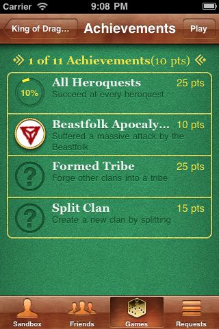 King of Dragon Pass: Sneak Preview: Game Center Achievements