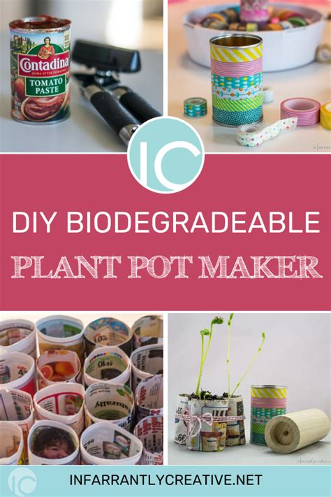 DIY Biodegradable Plant Pot Maker - Infarrantly Creative