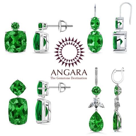 Angara Emerald Earrings, Emerald Jewelry, Types Of Butterflies, Angara, I Love Jewelry, Stunning ...