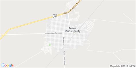 Mapa de Nava, Coahuila - Mapa de Mexico