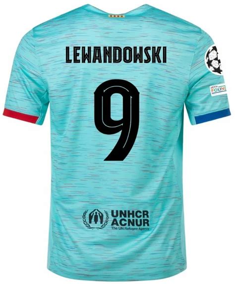 Lewandowski Barcelona 23/24 UCL Third Jersey - JerseyMotion