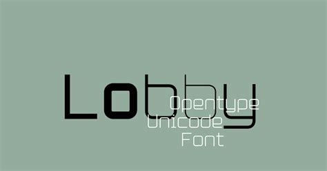 PVF Lobby #free #Square #unicode #otf #typeface