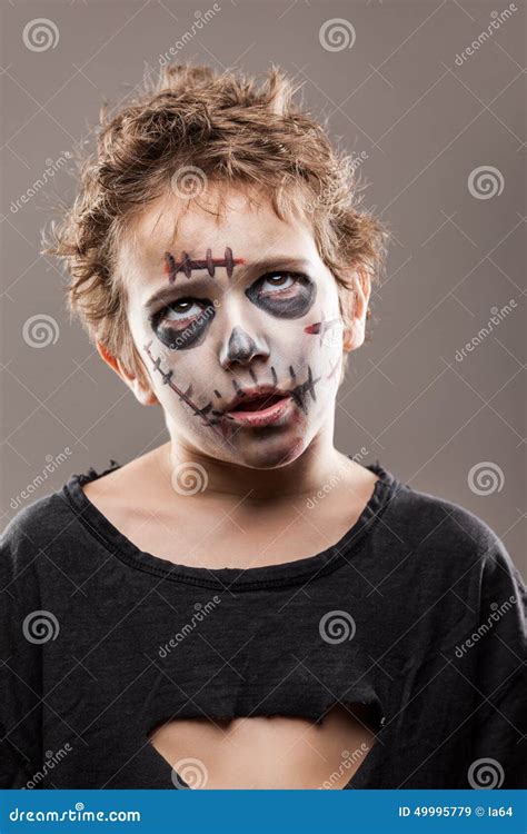 Screaming Walking Dead Zombie Child Boy Stock Image - Image of fear, hand: 49995779