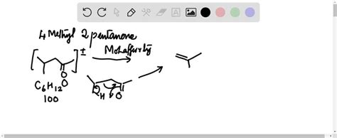 In the mass spectrum of 4 -methyl-2-pentanone a M…