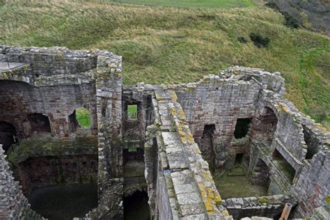 Crichton Castle a Ruinous 14th Century Fortress Stock Image - Image of ...