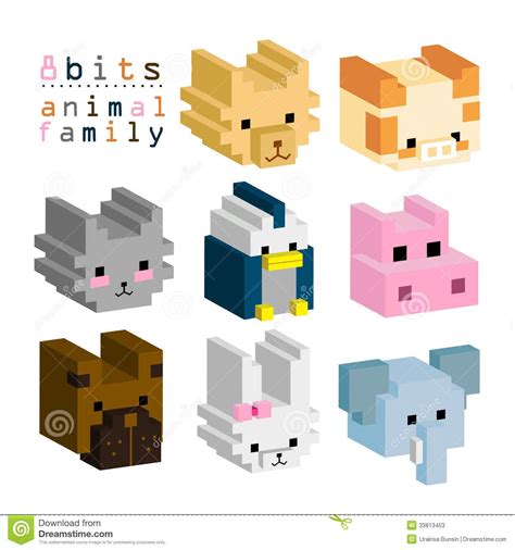 pixel art animals - Google Search | Pixel art, Voxel art, Isometric animals