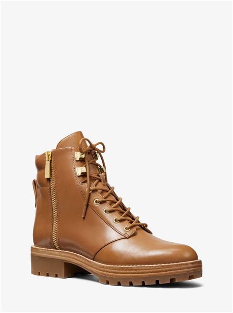 MICHAEL Michael Kors Rosario Leather Combat Boot in Brown for Men - Lyst