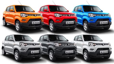 Maruti Suzuki Spresso - All Colour Options - Images | AUTOBICS - YouTube