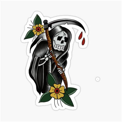 Grim Reaper Face Tattoo: See the Most Hauntingly Beautiful Designs and ...