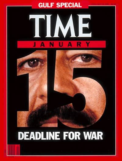 TIME Magazine Cover: Saddam Hussein - Jan. 21, 1991 - Saddam Hussein ...