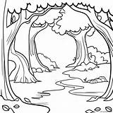 Enchanted Forest Coloring Page 41463 32761 sketch template