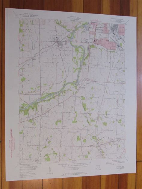 Trenton Ohio 1956 Original Vintage USGS Topo Map | eBay