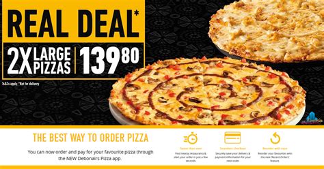 Real Deal Pizza Promotion @ Debonairs • Kimberley PORTAL