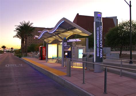 Daily Neon: Symphony Park Bus Stop : Las Vegas 360