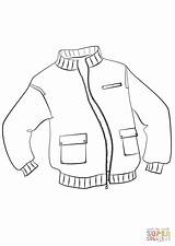 Winter Jacket Coloring Page Pages sketch template