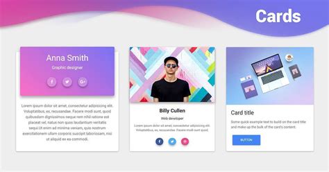 Bootstrap 3 Card Template - Cards Design Templates