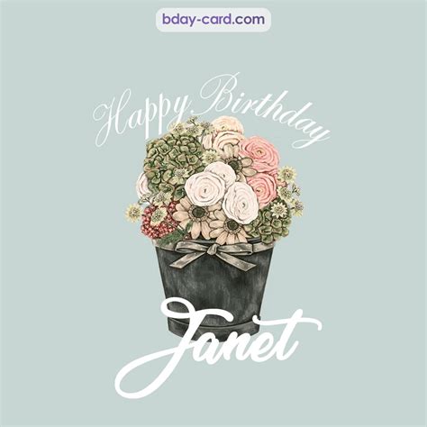 Birthday images for Janet 💐 — Free happy bday pictures and photos | BDay-card.com