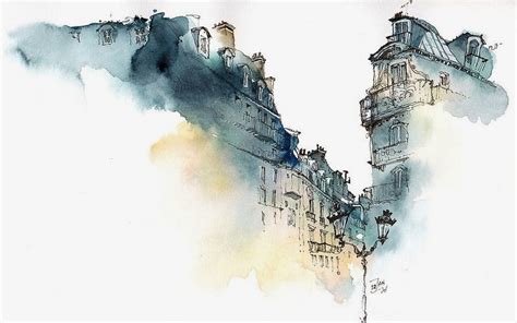 Simply Creative: Architectural Watercolor Paintings by Sunga Park