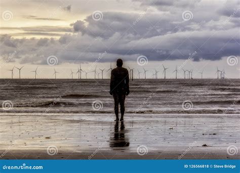 Crosby Beach Liverpool UK Another Place Editorial Stock Photo - Image of gormley, statue: 126566818