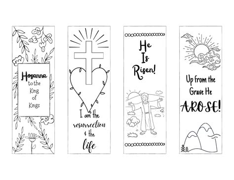 Free Christian Bookmarks to Print and Color! - Leap of Faith Crafting