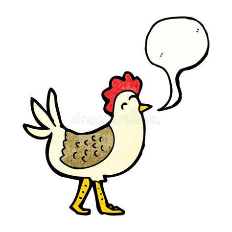 Cartoon Clucking Hen Stock Photos - Image: 38038253