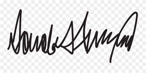 Donald Trump Signature - Donald Trump Signature PNG - FlyClipart