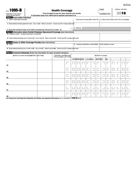 1095 A Form Pdf Fillable - Printable Forms Free Online