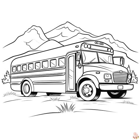 Printable School Bus Coloring Pages Free For Kids And Adults