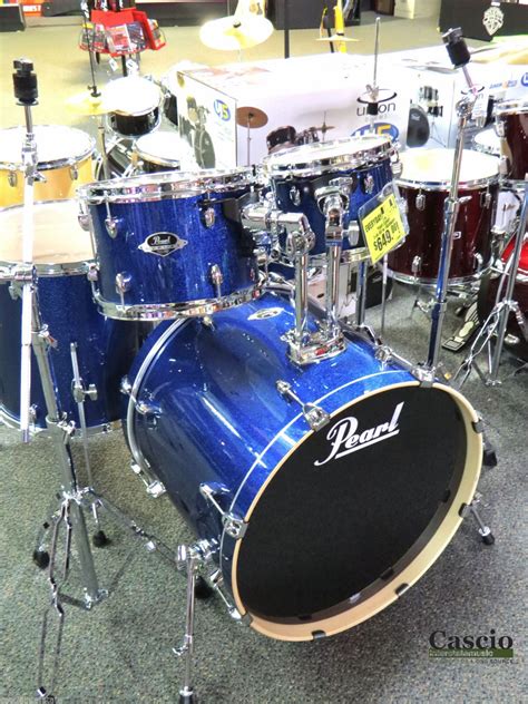 Pearl Drum Set EXX725SC702 Export 5-Piece Blue Sparkle | Drums, Pearl drums, Blue sparkles