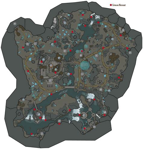 This should be useful to many of you: a map of the Crimson Nirnroot in ...