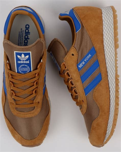 Adidas New York Trainers Mesa Tan/Blue,OG,shoes,original,runners,retro