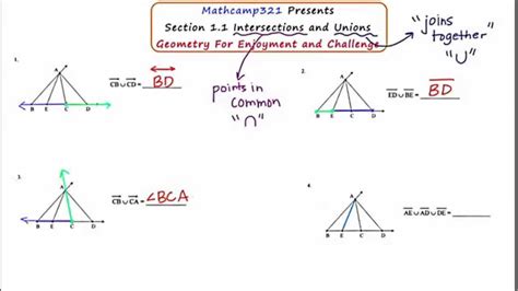 MathCamp321: Geometry - Intersections and Unions - YouTube