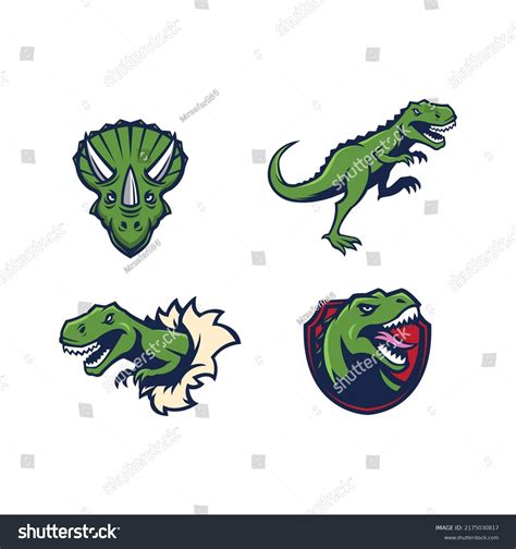 Dinosaur Logo Vector Vector Illustration Stock Vector (Royalty Free ...