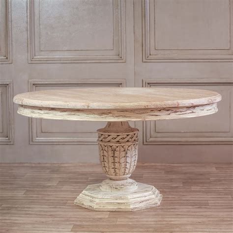 Distressed White Cedar Dining Table