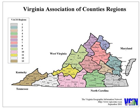 Virgnia Counties | Map of Virginia Counties and Regions | Robert of ...