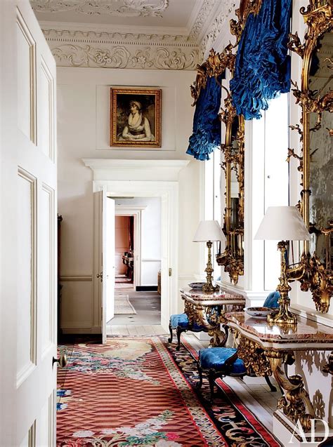 The Blue Drawing Room at Dumfries House, Axminster rug. Ayrshire, Scotland. Interior And ...